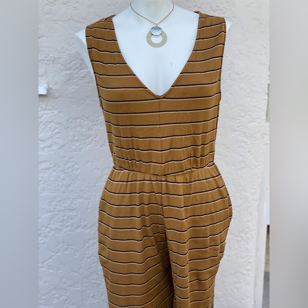 Jumpsuit Carmel stripes NWOT